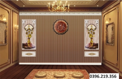 Tranh gạch 3d trang trí phòng thờ