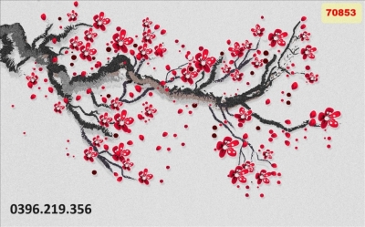 Gạch hoa đào 3d trang trí đẹp