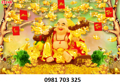 Gạch tranh 3D- tranh phật di lặc
