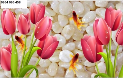 Tranh gạch vườn hoa 3d  - FCV43
