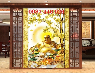 Tranh gạch men phật di lặc HP872