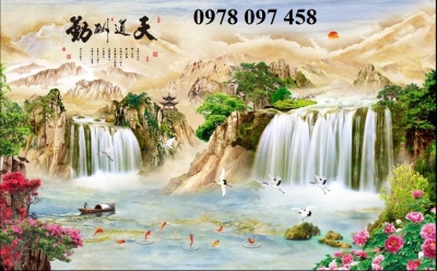 Tranh gạch phong cảnh 3D