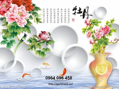 tranh gạch 3d giả ngọc - 23S