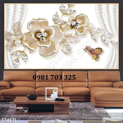 Tranh gạch hoa đẹp nhà