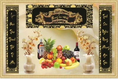 Tranh gạch ốp phòng thờ