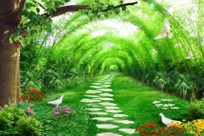 gạch 3d tranh hình cửa sổ - SM41