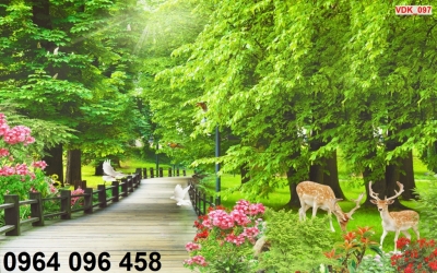 Tranh cảnh thiên nhiên - tranh gạch 3d thiên nhiên - 66XM