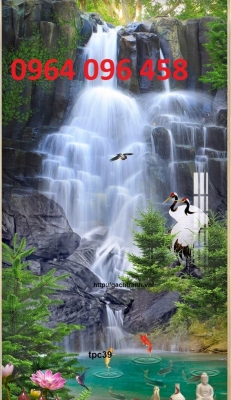 gạch tranh ốp tường 3d mẫu phong cảnh - HVC4