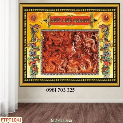 Gạch men 3D ốp phòng thờ, tranh tranh trí tường