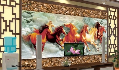 Tranh gạch 3d phong thủy phòng khách - 699NCC