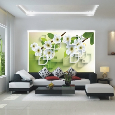 Tranh gạch 3d ốp tường phòng khách đẹp -NM89