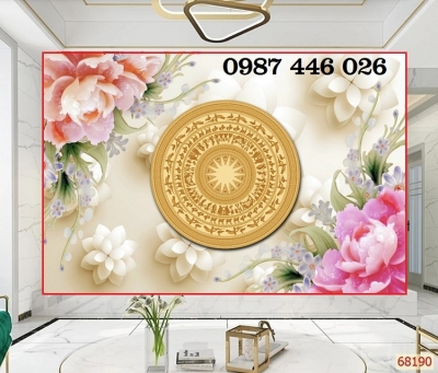 Gạch tranh hoa mẫu đơn HP7272