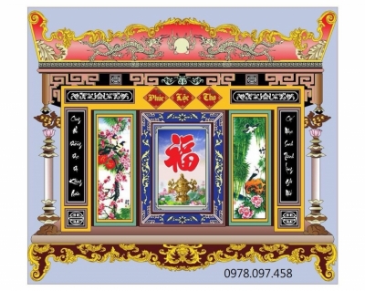 Tranh gạch men cao cấp - gạch tranh phòng thờ