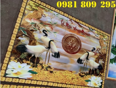 Gạch tranh ốp tường 3d - tranh phòng thờ