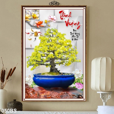 Hoa mai vàng - gạch tranh ốp tường