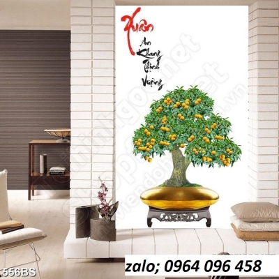 Tranh gạch 3d cây cảnh - DLP09