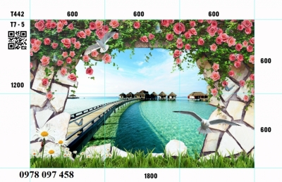 Tranh gạch 3D - tranh phong cảnh