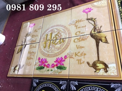 Gạch tranh phòng thờ , tranh ban thờ