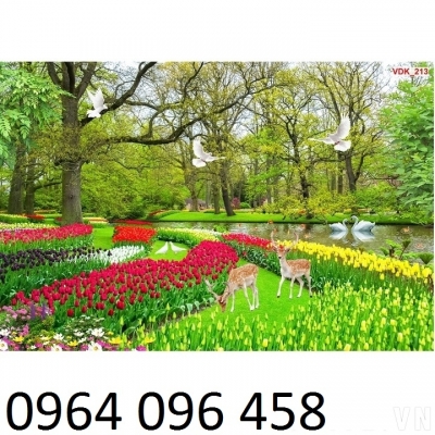 Gạch tranh 3d trang trí phòng khách - 776XM