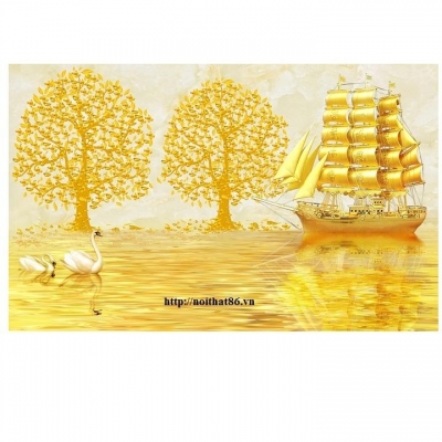 Tranh gạch trang trí- Tranh cây kim tiền