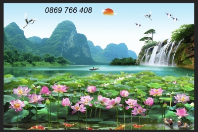 Tranh gạch-tranh 3D phong cảnh