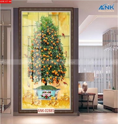 Gạch tranh 3d cây mai vàng - FGD3