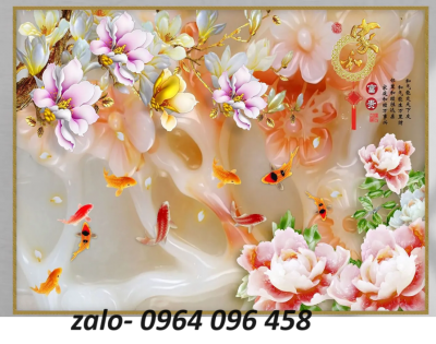 Tranh gạch 3d hoa ngọc - gạch tranh 3d - SXC65