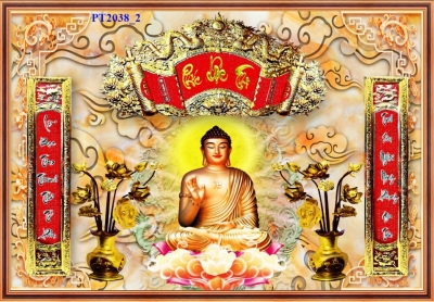 Gạch tranh 3D dán phòng thờ, bia mộ