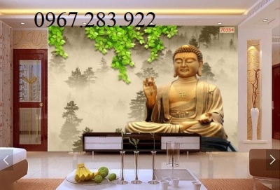 Gạch ốp tường- Tranh phong thuỷ Phật Giáo