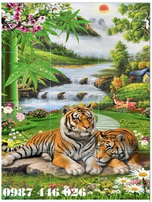 Tranh hổ- gạch tranh ốp tường HP0224