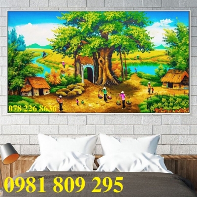 Tranh gạch ốp tường , gạch 3d phòng khách