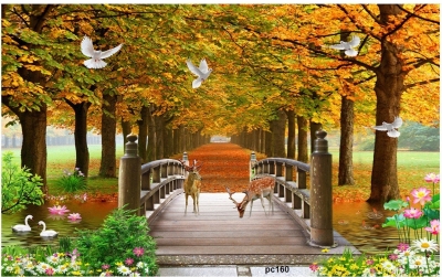 Tranh gạch rừng cây 3d - FCCC87