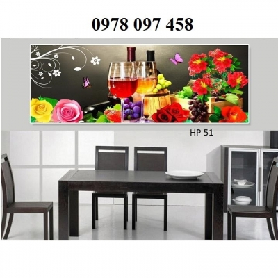 Gạch tranh 3D ốp phòng ăn