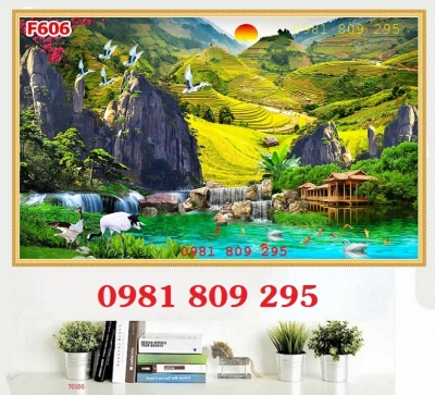 Tranh cảnh thiên nhiên , tranh gạch 3d ốp tường