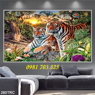 Tranh gạch 3d hổ sơn lâm