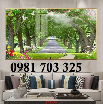 Tranh gạch men phong cảnh 3D