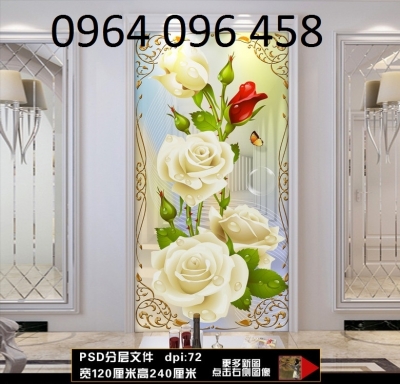 Tranh gạch hoa hồng 3d - 8322SC