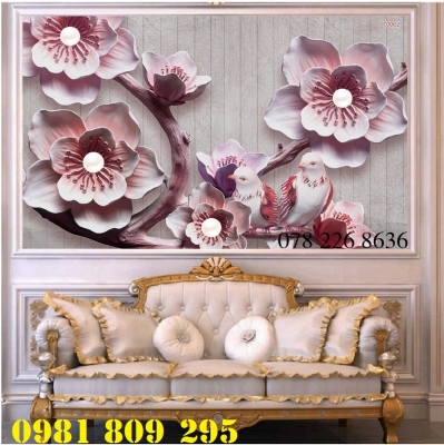tranh gạch hoa ngọc 3d - gạch 3d