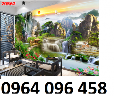 Tranh gạch 3d sơn thủy hữu tình - 666SB