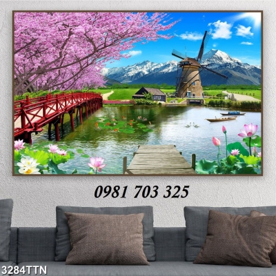 tranh phong khách- gạch tranh phong cảnh