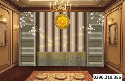 Gạch tranh 3D trang trí phòng thờ