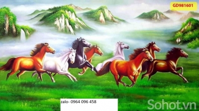 Tranh gạch 3d mã đáo thành công - 68CVV