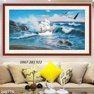 Tranh tường phong cảnh gạch men 3d