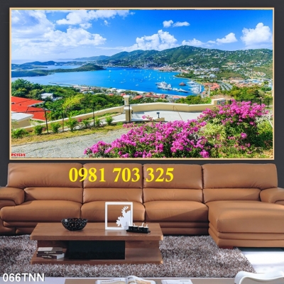 Gạch tranh phong cảnh thiên nhiên trang trí tường