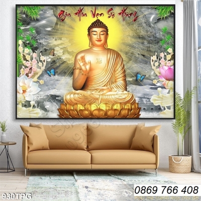 Tranh 3d Đức Phật treo tường