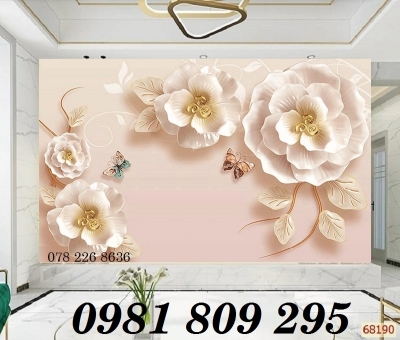 Tranh gạch - gạch 3d tùng hạc trang trí AHG8