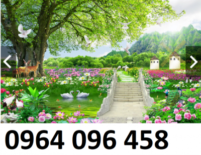 Tranh 3d cảnh đồng quê - tranh gạch 3d ốp tường - 987CM