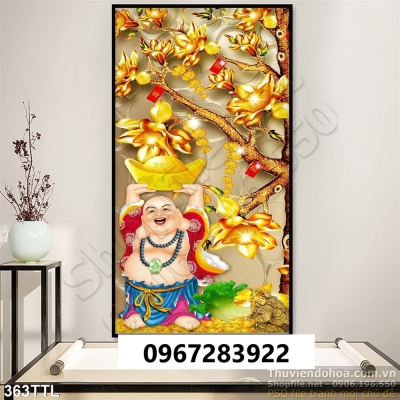 Tranh gạch tài lộc phong thủy 3d