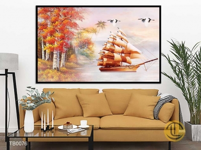 Tranh gạch thuận buồm xuôi gió