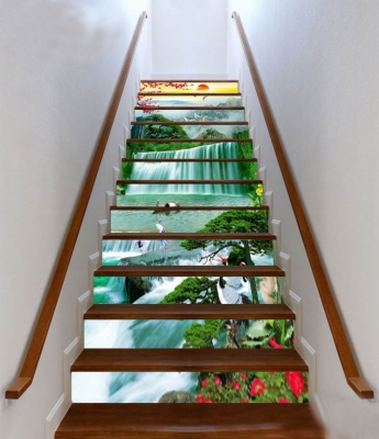 Gạch ốp tường 3D cầu thang